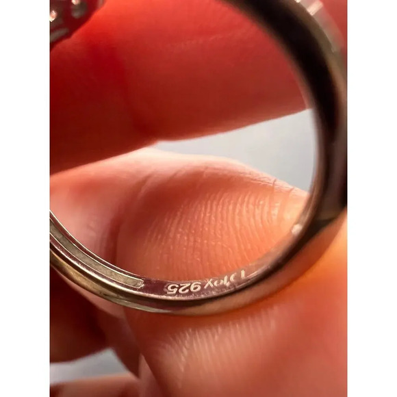 London blue topaz halo ring in platinum over sterling silver. ctw 1.40 size 5 - Picture 4 of 11